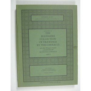 Sotheby Catalog Ellesmere Collection Drawings Carracci London PART ! ONLY HC
